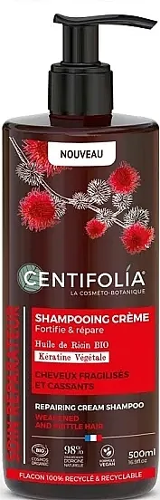 Centifolia Reparing Cream Shampoo Krem-šampon za obnovu kose Ricinusovo ulje i keratin
