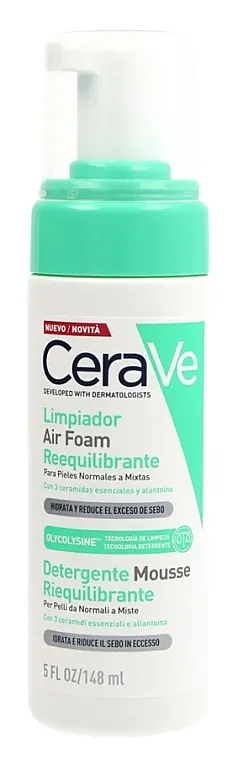 CeraVe Air Foam Cleanser Pena za umivanje lica koja vraća ravnotežu koži, za normalnu i mešovitu kožu