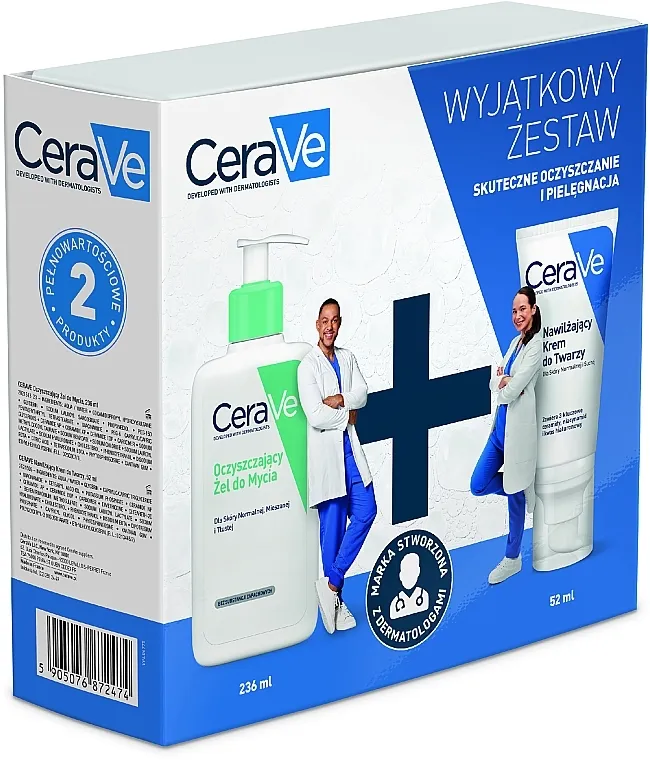 CeraVe (cleanser/236ml + cr/52ml) Poklon set