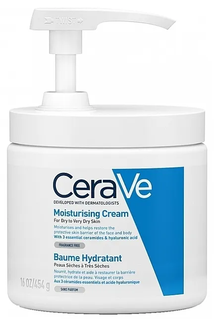 CeraVe Moisturising Cream Hidratantna krema sa pumpicom za suvu i veoma suvu kožu lica i tela