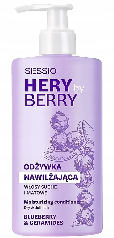 Chantal Sessio Hery By Berry Moisturizing Conditioner Balzam za hidrataciju suve i beživotne kose „Borovnica i ceramidi“