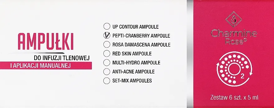 Charmine Rose Pepti-cranberry Ampoule Ampula sa biopeptidima brusnice