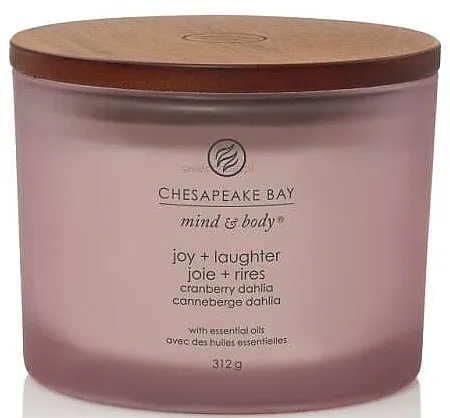 Chesapeake Bay Candle Mirisna svijeća"Joy &amp; Laughter" s 3 fitilja