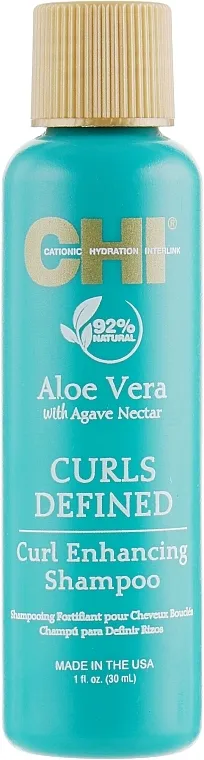 CHI Aloe Vera Curl Enhancing Shampoo Šampon za aktiviranje kovrča s aloe verom i nektarom agave