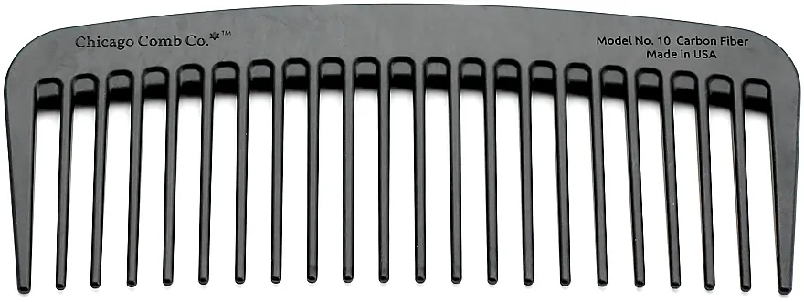 Chicago Comb Co Model No. 10 Carbon Fiber Četka za kosu