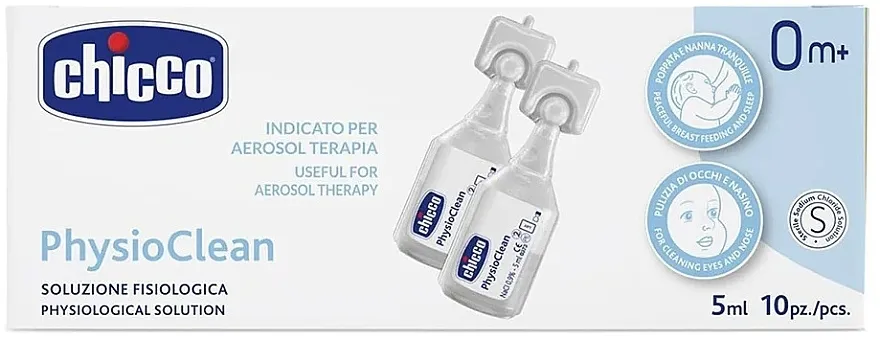 Chicco Physio Clean Slani rastvor za ispiranje nosa u ampulama od 5 ml