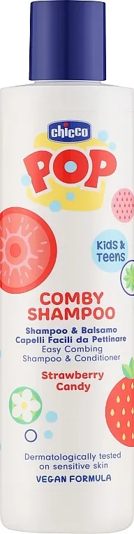 Chicco Pop Strawberry Candy Shampoo &amp; Conditioner Šampon i regenerator 'Jagodne bombone'