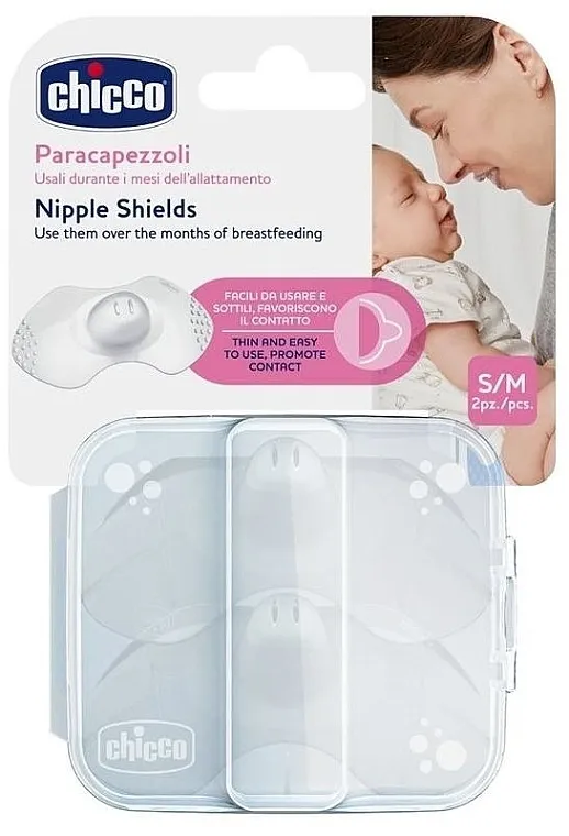Chicco SkinToSkin Nipple Shields S/M Štitnici za bradavice, S-M