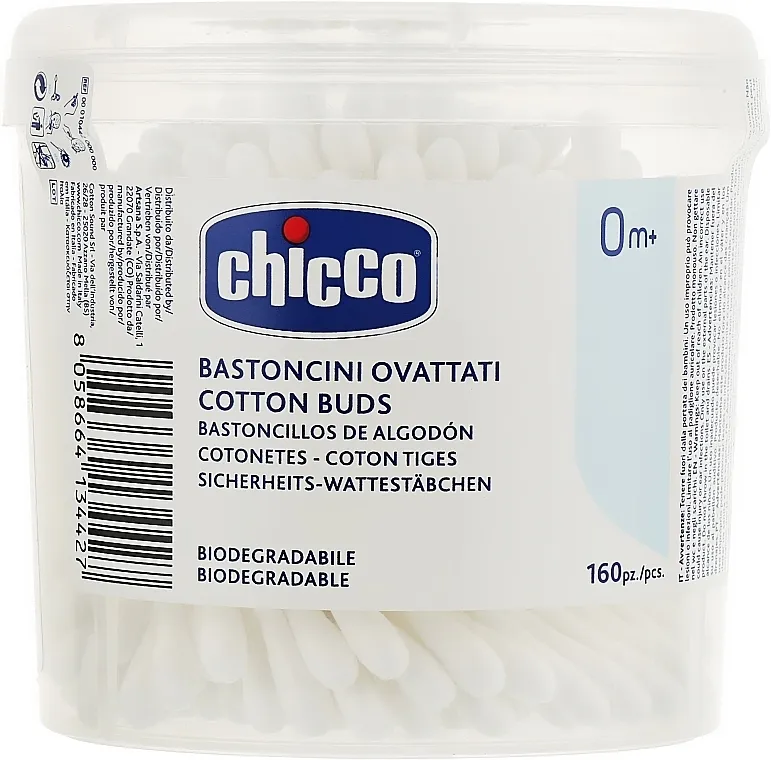 Chicco Štapići za uši, 160 kom.
