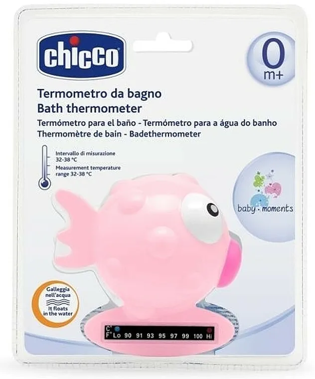 Chicco Termometar za kupatilo "Ribica", roze