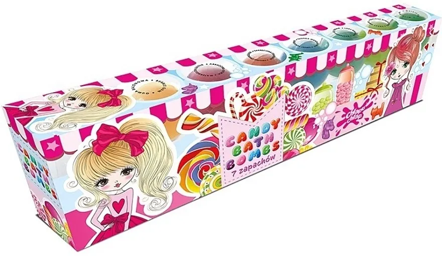 Chlapu Chlap Candy Bath Bombs (b/bomb/7x50g) Set kugli za kupanje