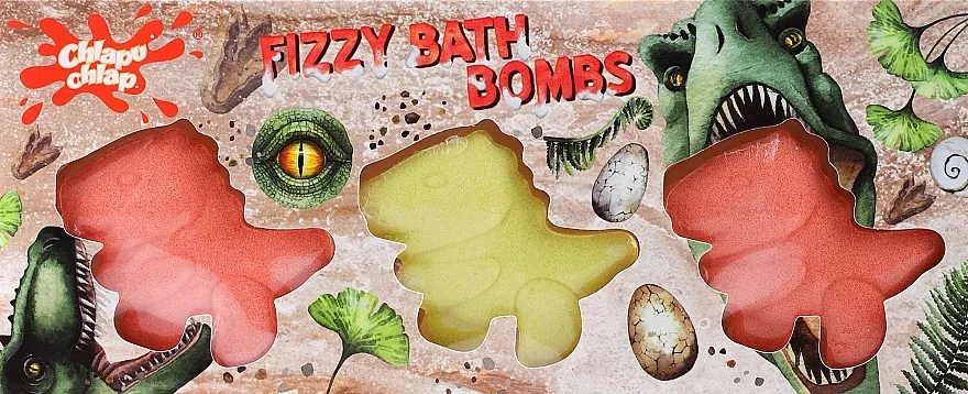 Chlapu Chlap Fizzy Bath Bombs (b/bomb/3x70g) Set bombica za kupanje