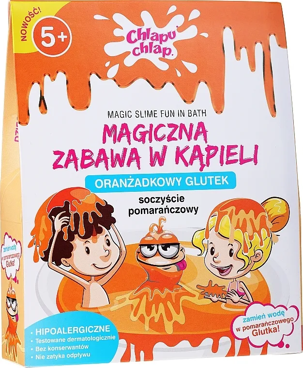 Chlapu Chlap Magic Slime Fun In Bath Sluz za kupanje, narandžasta