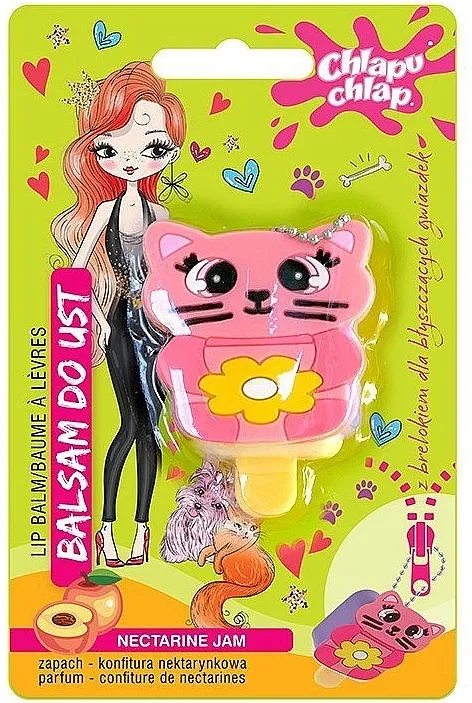Chlapu Chlap Nectarine Jam Lip Balm Balzam za usne "Mače", džem od nektarine