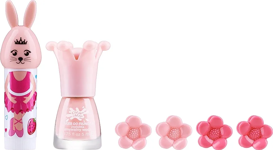 Chlapu Chlap (n/polish/5ml + l/balm/3g + glasses/1pc + acc/4pcs) Set, jelkica