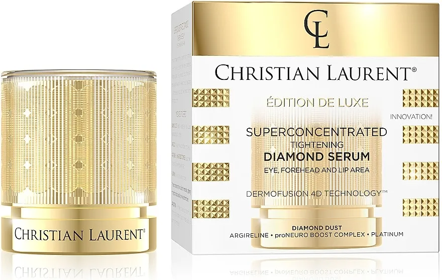 Christian Laurent Super Concentrated Brightening Diamond Serum Superkoncentrirani serum za učvršćivanje čela, očiju i usana