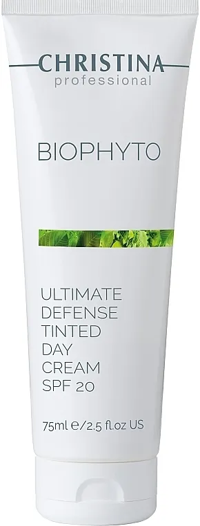 Christina Bio Phyto Ultimate Defense Tinted Day Cream SPF 20 Dnevna krema "Apsolutna zaštita", s tonom