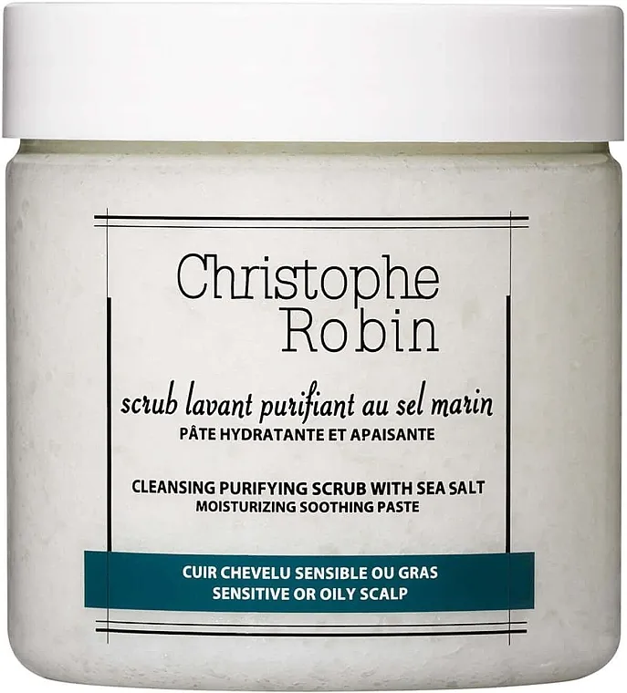 Christophe Robin Cleansing Purifying Scrub With Sea Salt Piling za vlasište i kosu s morskom soli