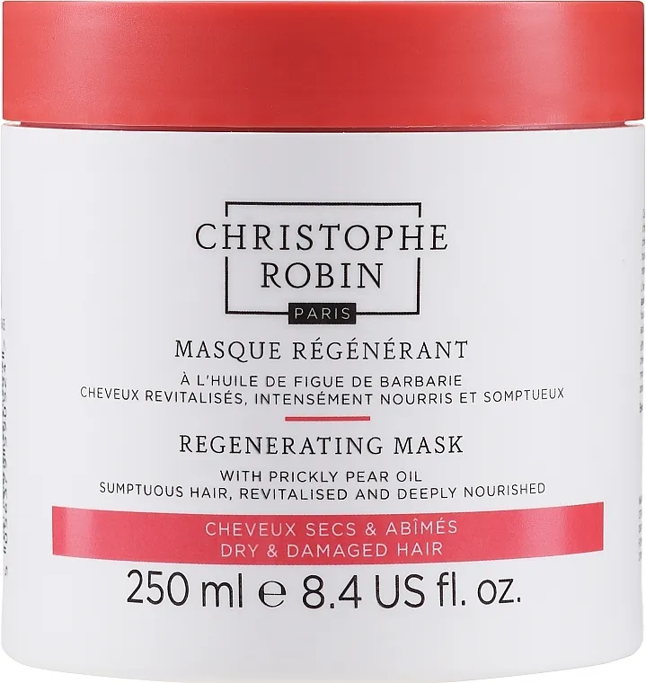 Christophe Robin Regenerating Mask With Rare Prickly Pear Seed Oil Revitalizirajuća maska ​​za kosu