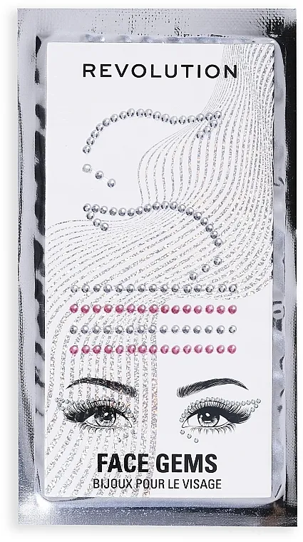 Cirkoni za lice Makeup Revolution Metallic Muse Adhesive Face Jewels