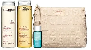 Clarins 2025 Set (milk/200ml + lot/200ml + remover/30ml + bag/1pcs)