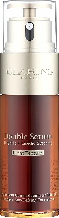 Clarins Double Serum Light Texture Complete Age-Defying Concentrate Dvostruki serum s laganom teksturom