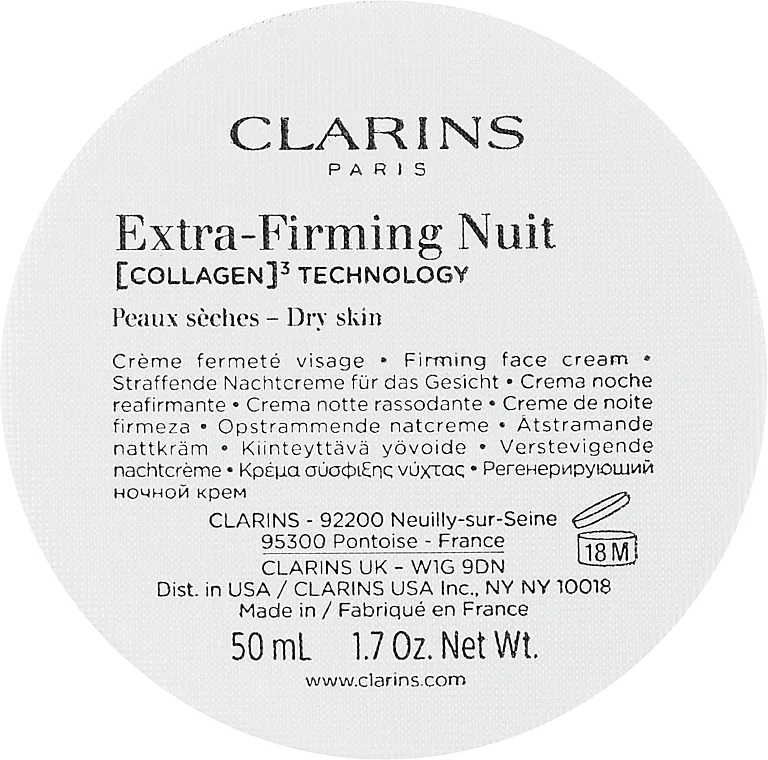 Clarins Extra-Firming Night Rich Cream For Dry Skin Refill Noćna krema (dopuna)