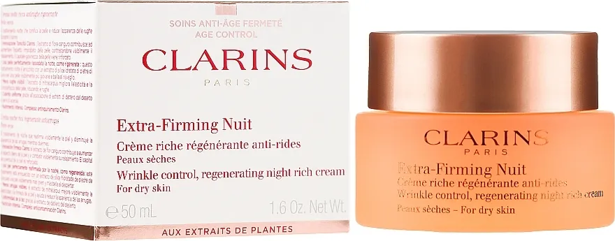 Clarins Extra-Firming Night Rich Cream For Dry Skin Regenerirajuća noćna krema protiv bora