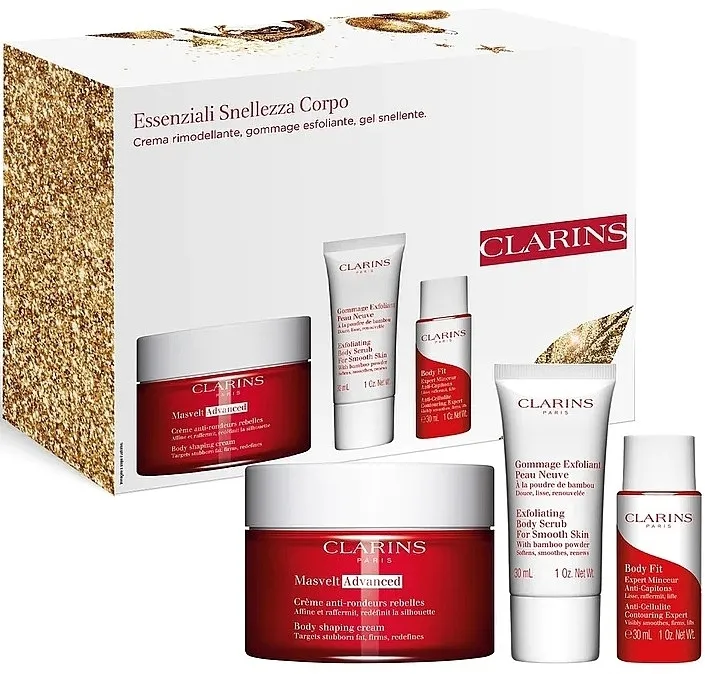 Clarins Masvelt Advanced Kit (cr/200ml + b/scrub/30ml + b/gel/30ml) Set