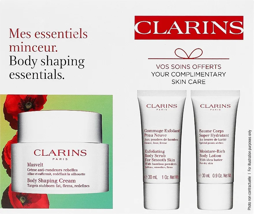 Clarins Masvelt (b/cr/200ml + b/scr/30ml + b/lot/30ml) Set