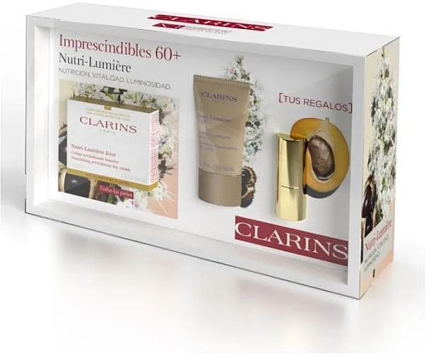 Clarins Nutri-Lumiere (day/cr/50ml + night/cr/15ml + lipstick/1,5g) Set