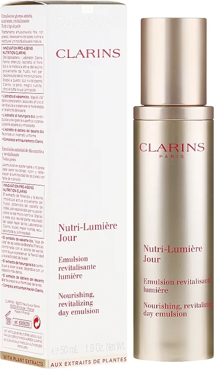 Clarins Nutri-Lumiere Jour Nourishing Rejuvenating Day Emulsion Emulzija za lice