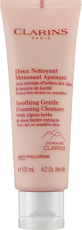Clarins Soothing Gentle Foaming Cleanser With Alpine Herbs Umirujuća pjenasta krema s alpskim biljem