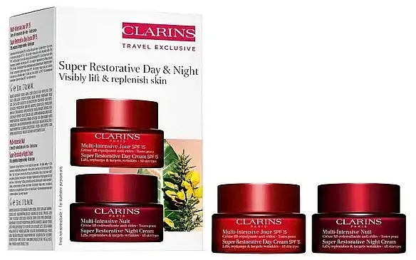 Clarins Super Restorative Day &amp; Night (d/f/cr/50ml + n/f/cr/50ml) Set