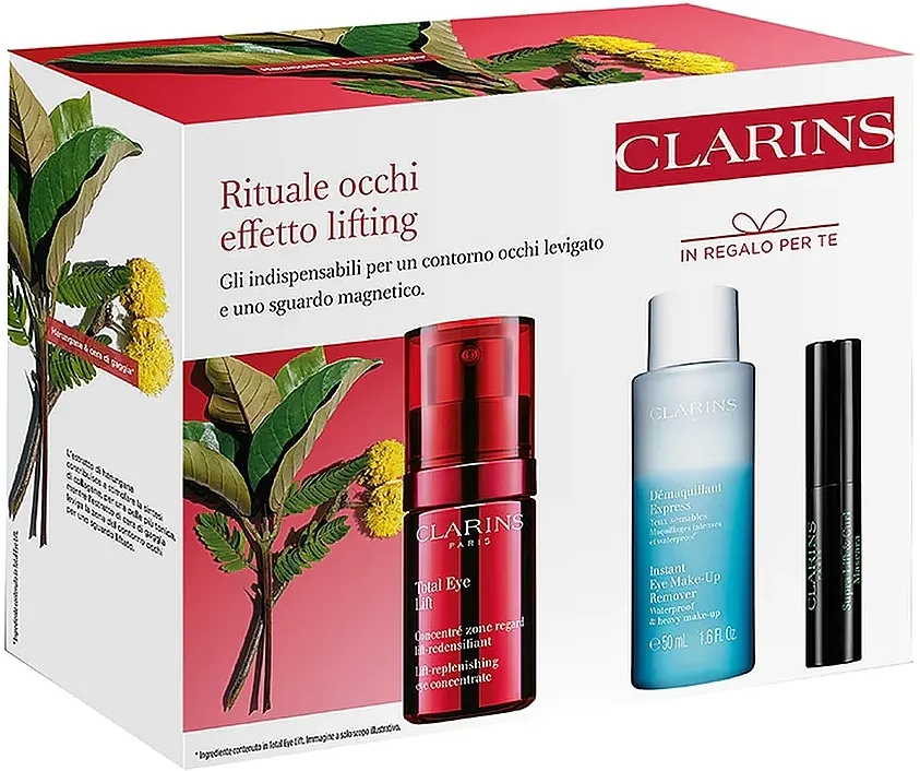 Clarins Total Eye Lift (eye/conc/15ml + eye/remover/30ml + foam/clean/30ml) Set