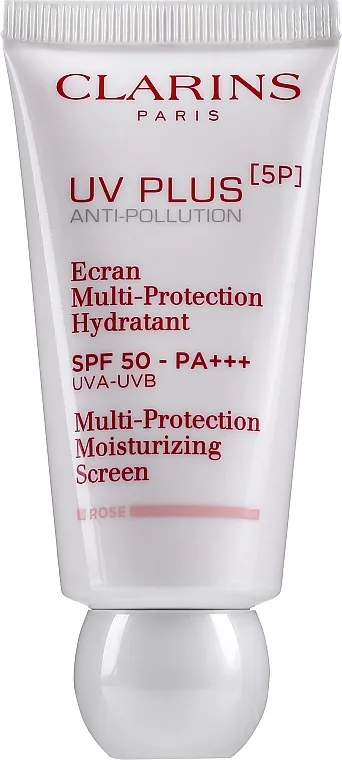 Clarins UV Plus [5P] Anti-Pollution SPF 50 Rose Hidratantni tekući štitnik za lice