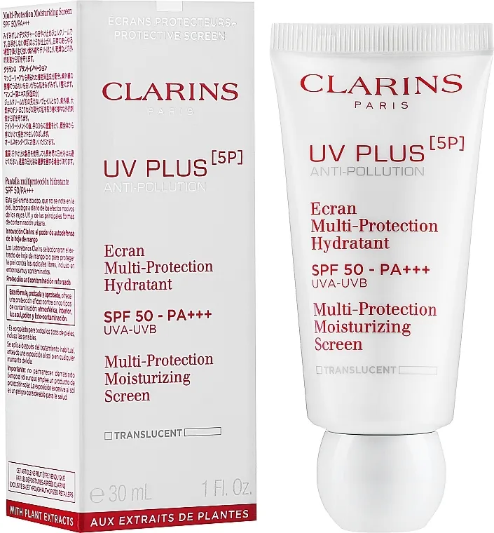 Clarins Uv Plus [5p] Multi-protection Moisturizing Screen SPF 50-PA+++ Hidratantni zaštitni fluid za lice