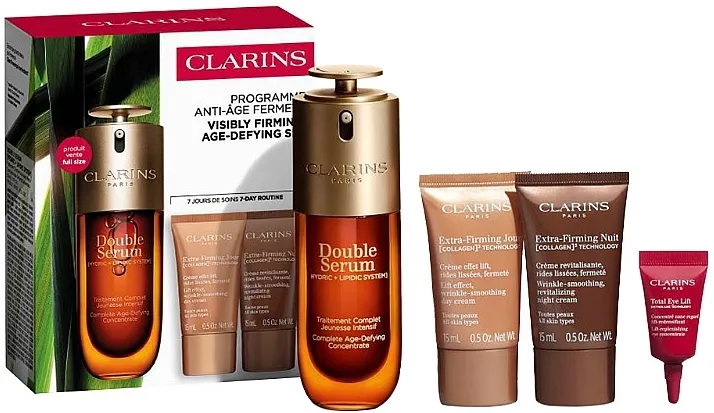 Clarins Visibly Firming Age-Defying Set (eye/con/3ml + eye/ser/50ml + f/cr/15ml*2)