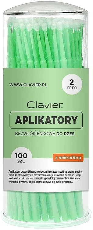 Clavier Aplikator za trepavice bez vlakana 2 mm, zeleni