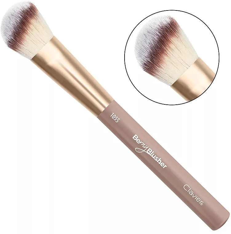 Clavier Be My Blusher Četkica za rumenilo i bronzer sa sintetičkom dlakom, 105S