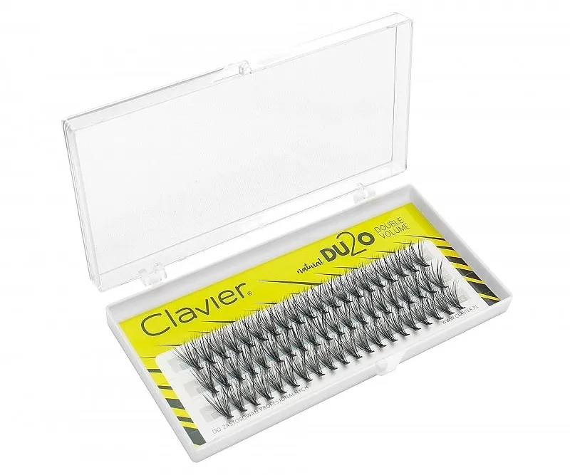 Clavier DU2O Double Volume Veštačke trepavice "Dvostruki volumen", 8 mm