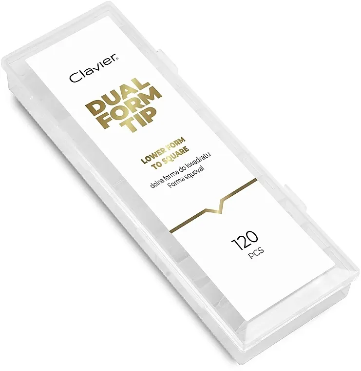 Clavier Dual Form Tip Lower Form To Square Oblici za produžavanje noktiju, kvadrat, 120 kom.