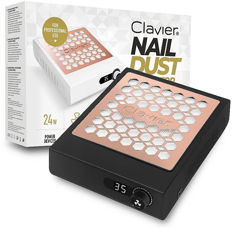 Clavier Dust Collector V8700 Profesionalni usisivač prašine za nokte, crni