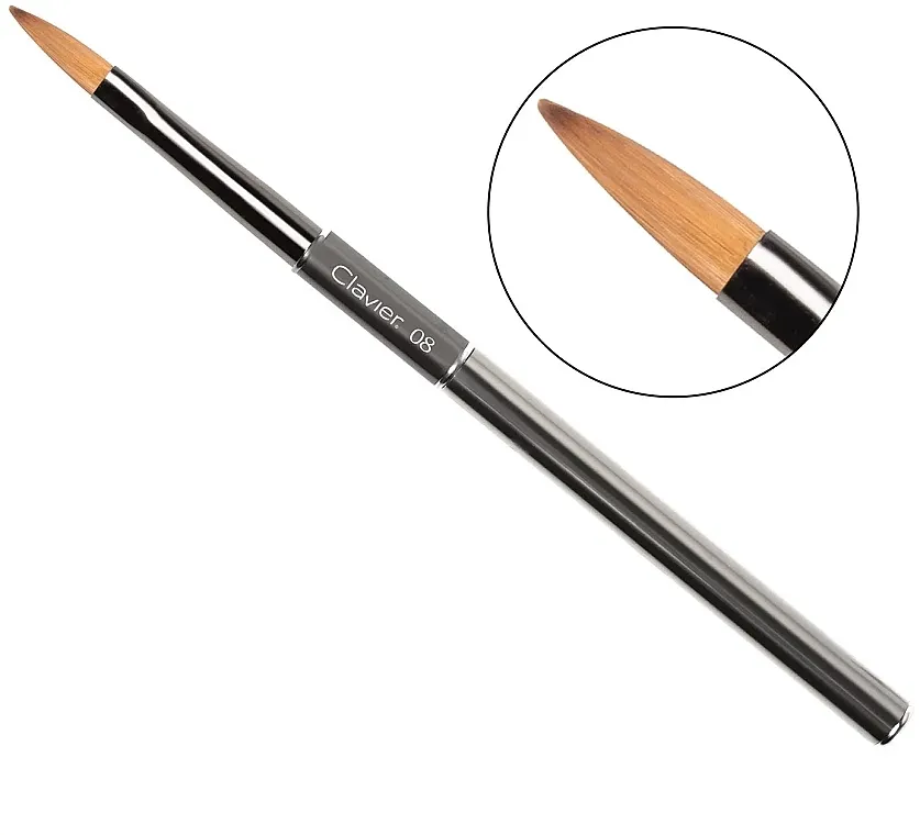 Clavier Četkica za manikir 10 mm br. 08 srebrna