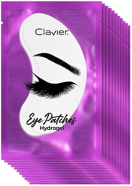Clavier Eye Patches Hydrogel Purple Hidrogel jastučići za nadogradnju trepavica