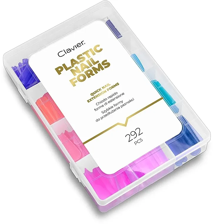 Clavier Plastic Nail Forms Quick Nail Extensions Forms Obrasci za produžavanje noktiju, 292 kom.