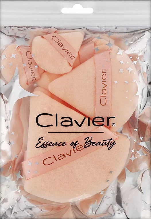 Clavier Sunđeri za šminku, bež mix, 6 komada