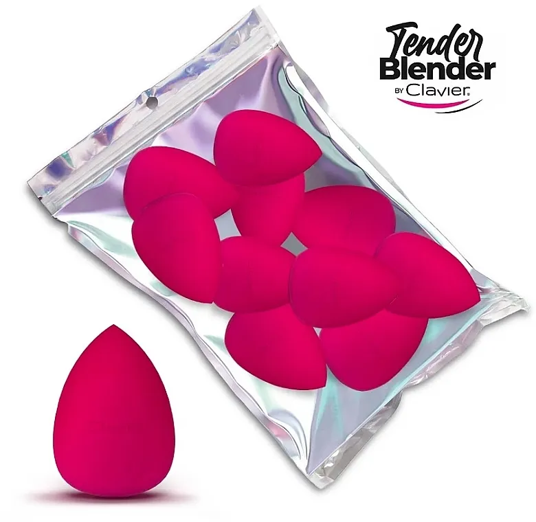 Clavier Tender Blender Super Soft Set sunđeraza šminkanje, roze