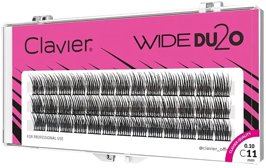 Clavier Wide DU2O Eyelashes Veštačke trepavice 11 mm