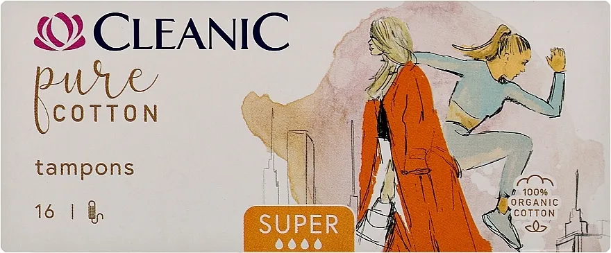 Cleanic Pure Cotton Super Tamponi, 16 kom.